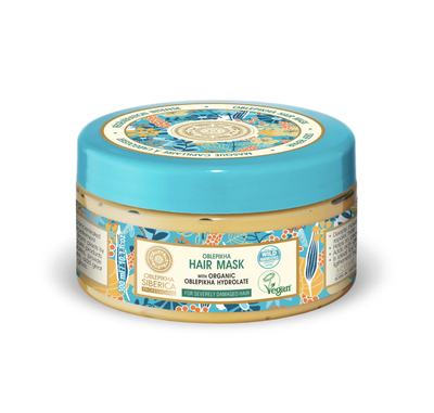 Máscara capilar oblepikha - Cabello débil y dañado